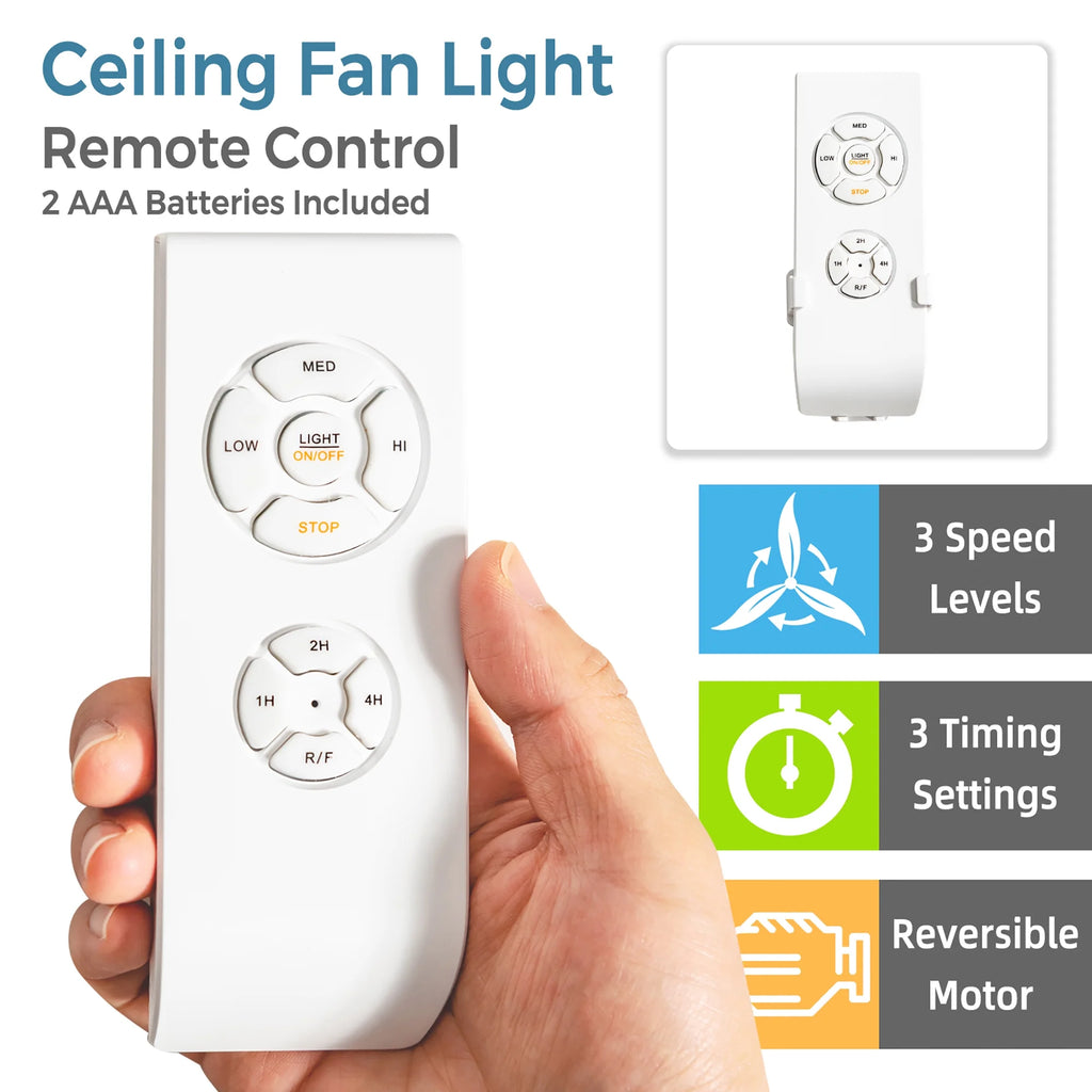 Costway 20'' Caged Bladeless Ceiling Fan with Light Reversible Motor & Remote Control