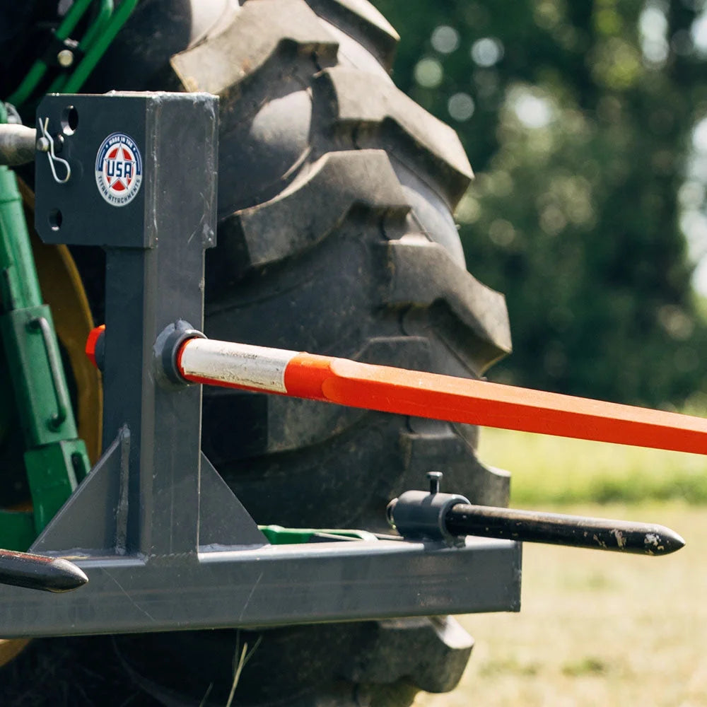 United Attachments 3 Point Category 1 Cat 2 Heavy Duty 43" Hay Bale Super Spear