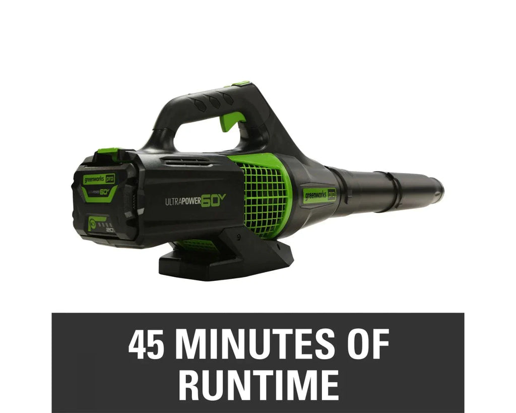 Greenworks 60V 450 CFM Cordless Battery Leaf Blower with 2.0Ah Battery & Charger