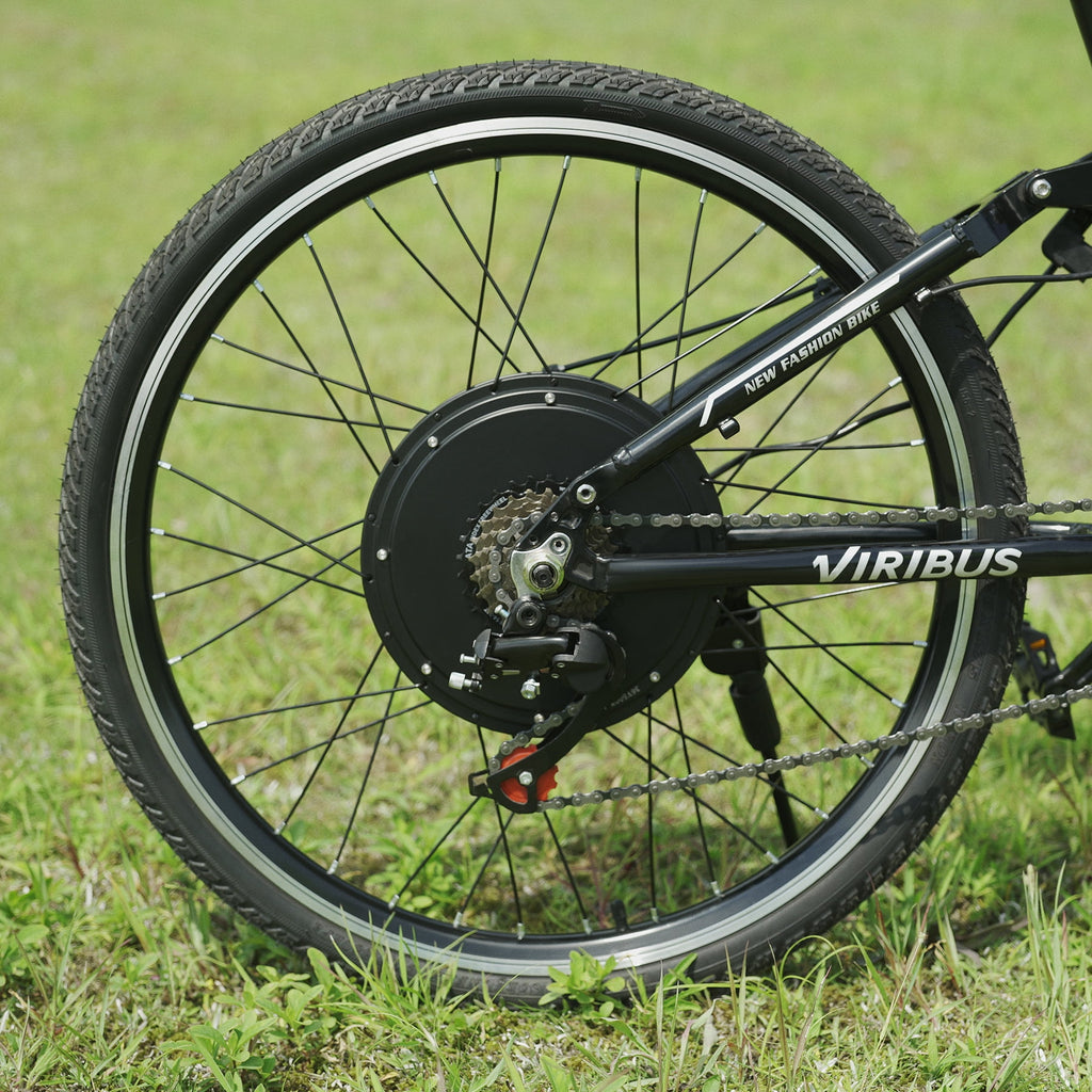 Viribus Electric Bike Conversion Kit 26" Rear Wheel 1000W Hub Motor LCD eBike DIY Set