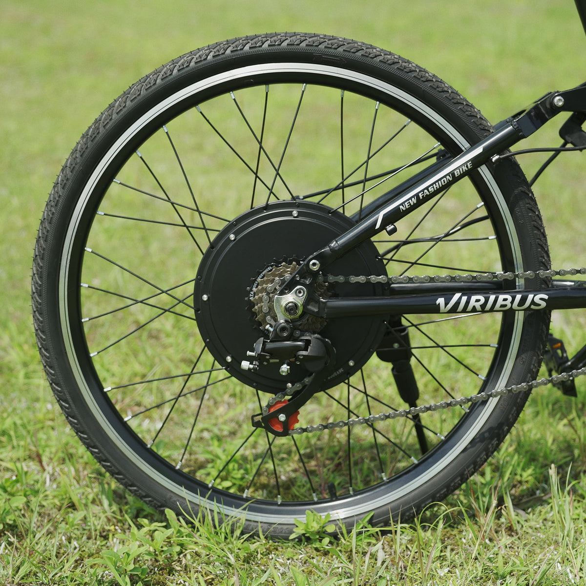 Viribus Electric Bike Conversion Kit 26" Rear Wheel 1000W Hub Motor LCD eBike DIY Set
