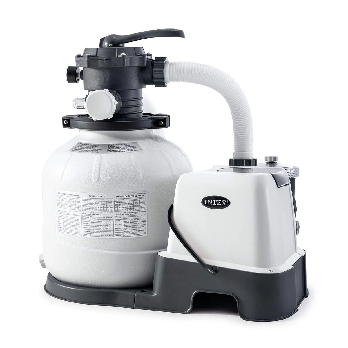 Intex 26661EG Krystal Clear Pool Small and Sleek Saltwater System, 110-120V