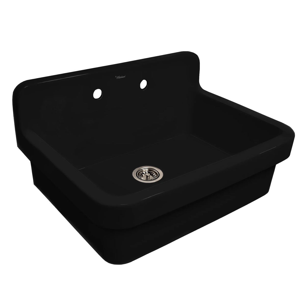 Whitehaus Old Fashioned Country Fireclay Utility Sink with High Backsplash