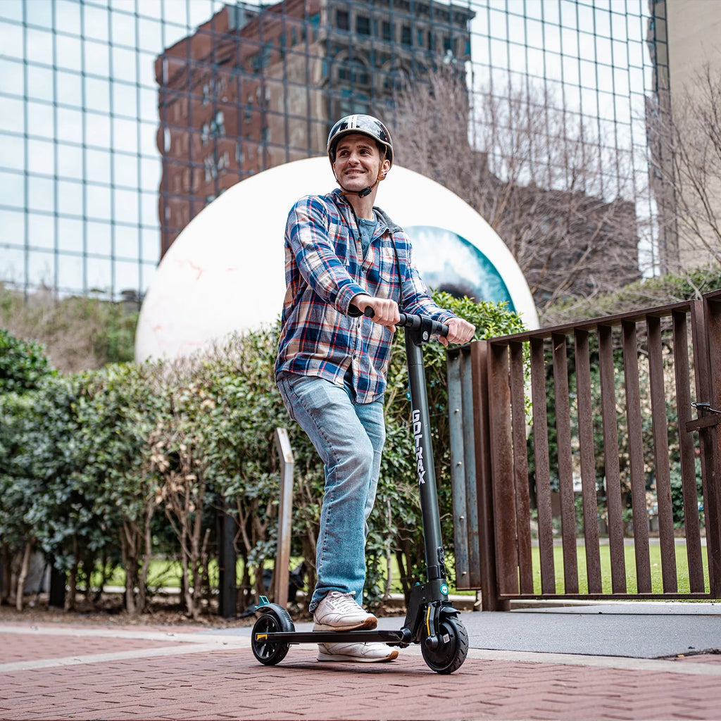 GOTRAX G2Plus Foldable Electric Scooter for Adult Teens Age of 8+ with 6" Tires, 200W 12mph, Gray