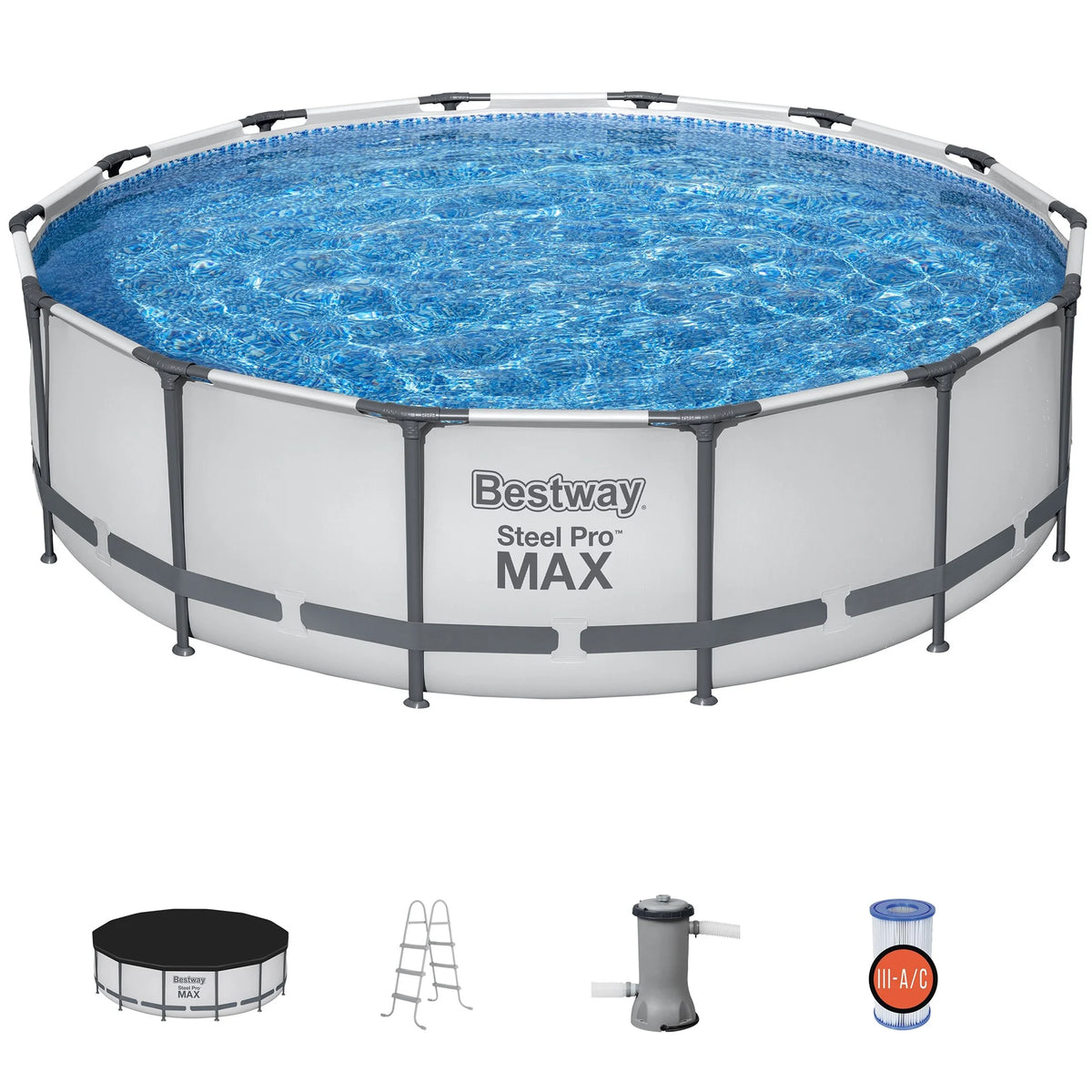 Bestway Steel Pro MAX 10' x 30" Above Ground Pool Set Round