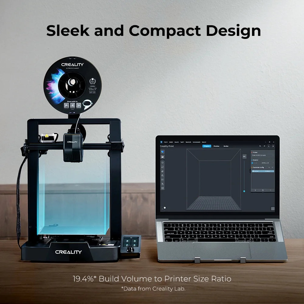 Creality Ender 3 V3 SE 3D Printer with CR Touch Auto Leveling Dual Z-Axis Auto Filament Loading 250mm/s Faster Printing Sprite Direct Extruder Print Size 8.66x8.66x9.84 inch