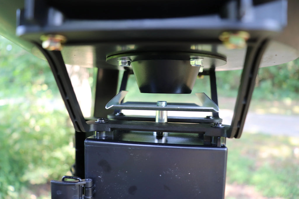 WILDGAME INNOVATIONS Quick-Set 225 lb Game Feeder with Digital Timer | Durable Tripod Corn/Pellet Hunting Feeder with 1-4 Available Feed Times & 30-feet Radius