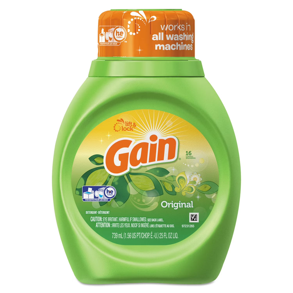 Liquid Laundry Detergent, Original Fresh, 25 Oz Bottle, 6/carton | Bundle of 2 Cartons