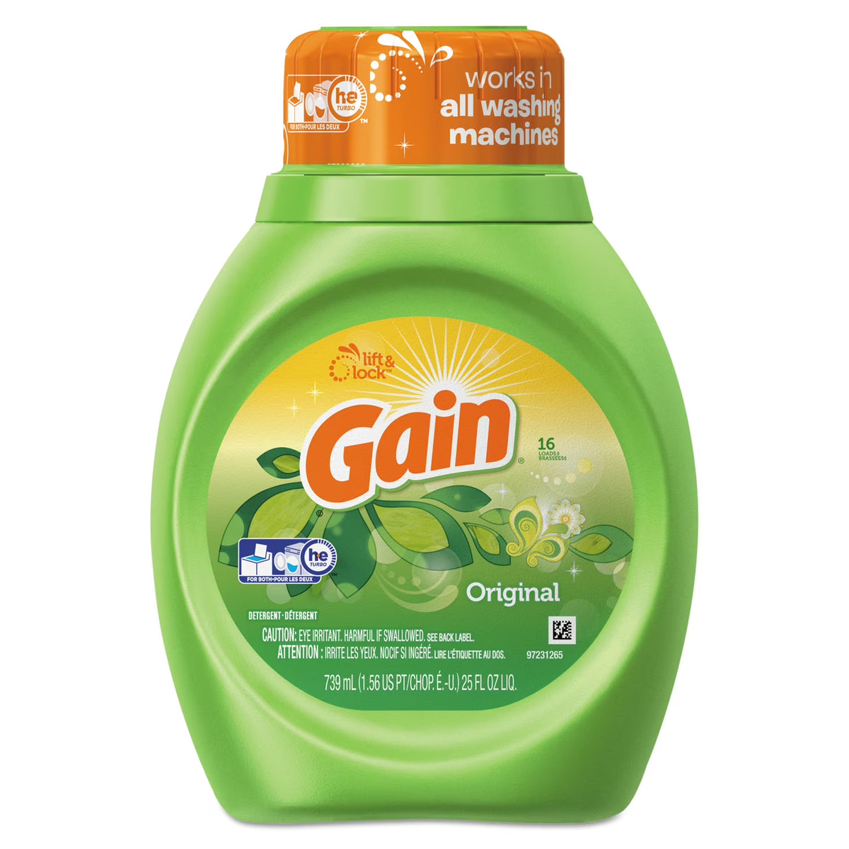 Liquid Laundry Detergent, Original Fresh, 25 Oz Bottle, 6/carton | Bundle of 2 Cartons
