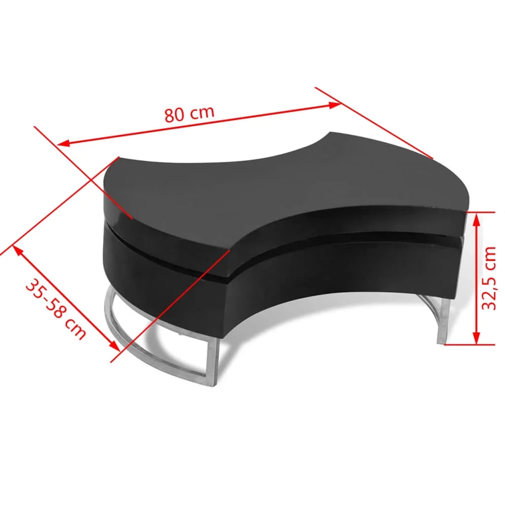 vidaXL Coffee Table Shape-Adjustable Side End Couch Storage Table Multi Colors
