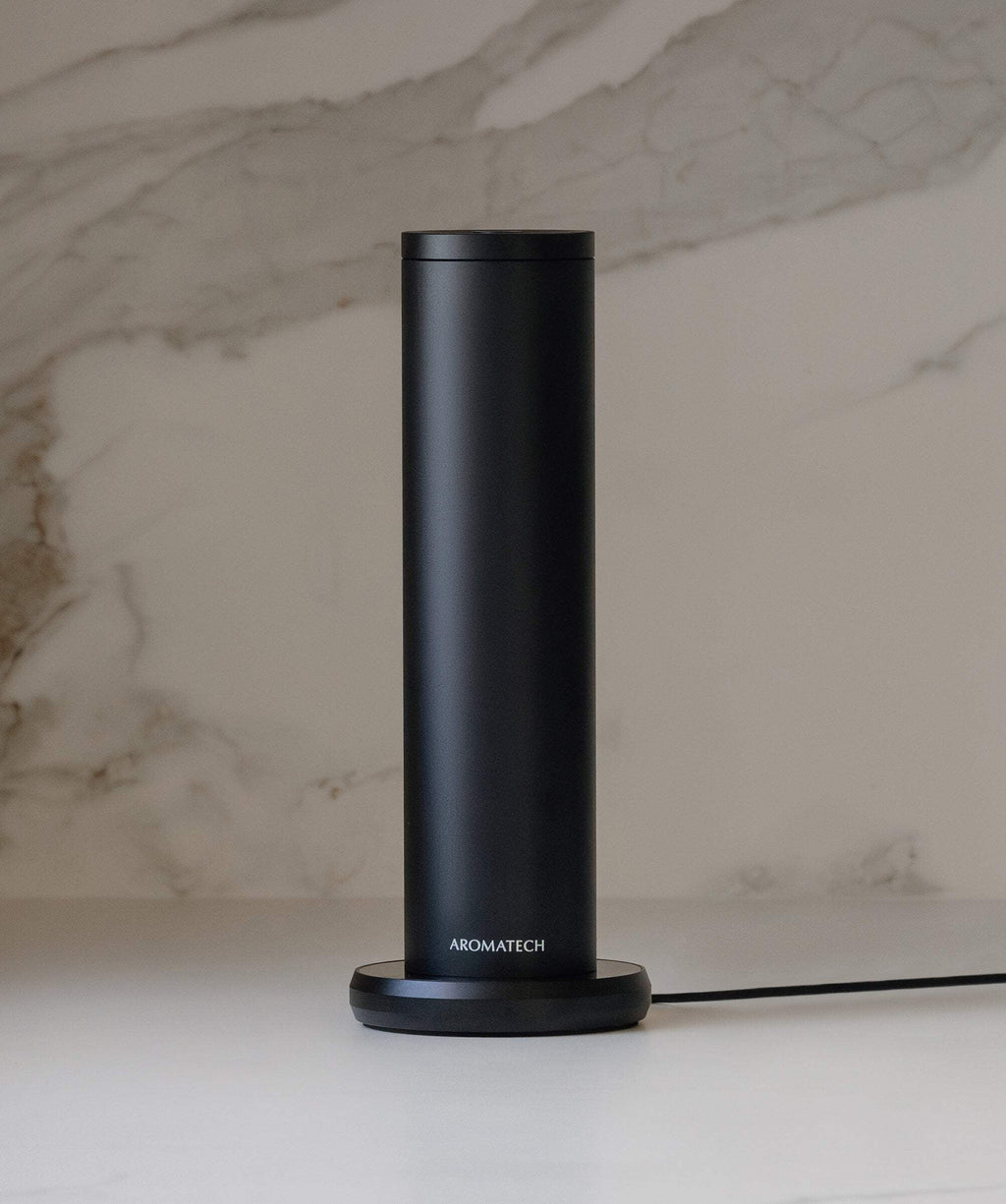 AromaTech New AroMini BT Plus Scent Diffuser w/Bluetooth �C Cold-Air Diffusion Scent Machine for Home, Office, Hotel, Spa �C Nebulizing Diffusion System for Essential Oil Blends (Black)