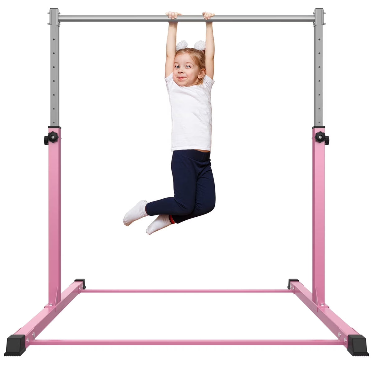 Safly Fun Anti Slip Adjustable Steel Gymnastics Bar, 50 in Width