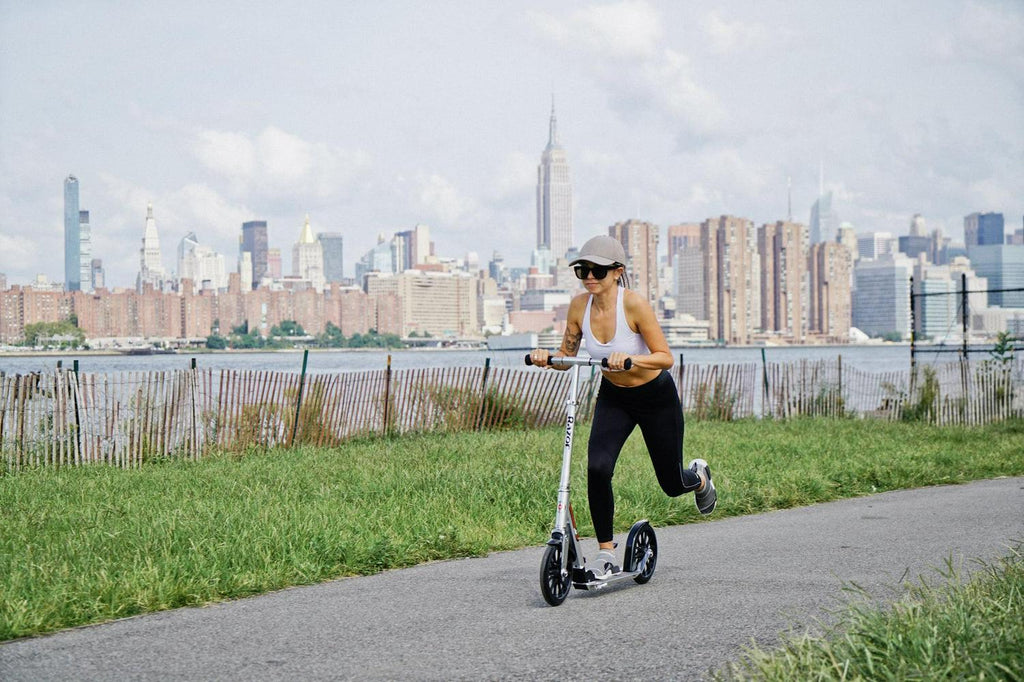 Razor A6 Kick Scooter - 10″ Wheels. Anodized Aluminum. Foldable. Lightweight. for Teen &amp; Adult