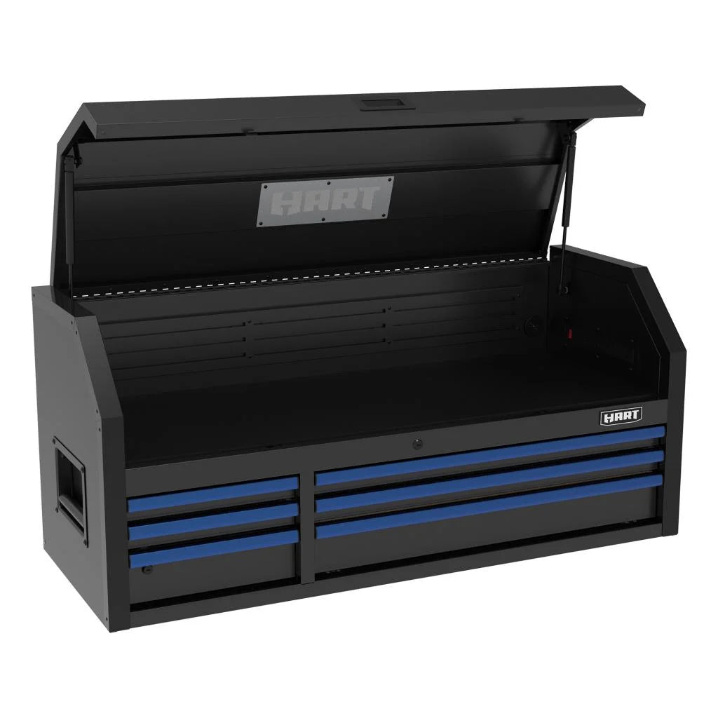 HART 52-Inch 9-Drawer Heavy-Duty Steel Tool Cabinet, Locking Rolling Garage Storage