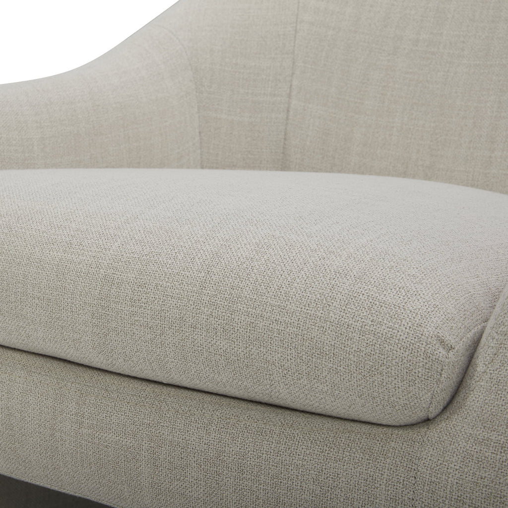Better Homes & Gardens Emerson Curvy Accent Chair, Truffle Brown Boucle