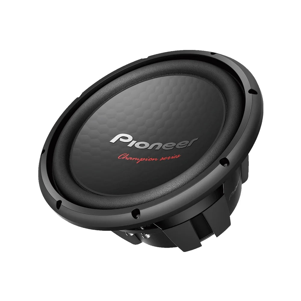 2-Pc. Pioneer TS-W312D4 12" Car Dual 4-ohm Subwoofer + QPower QBOMB 12" Dual Subwoofer Enclosure Box Bundle