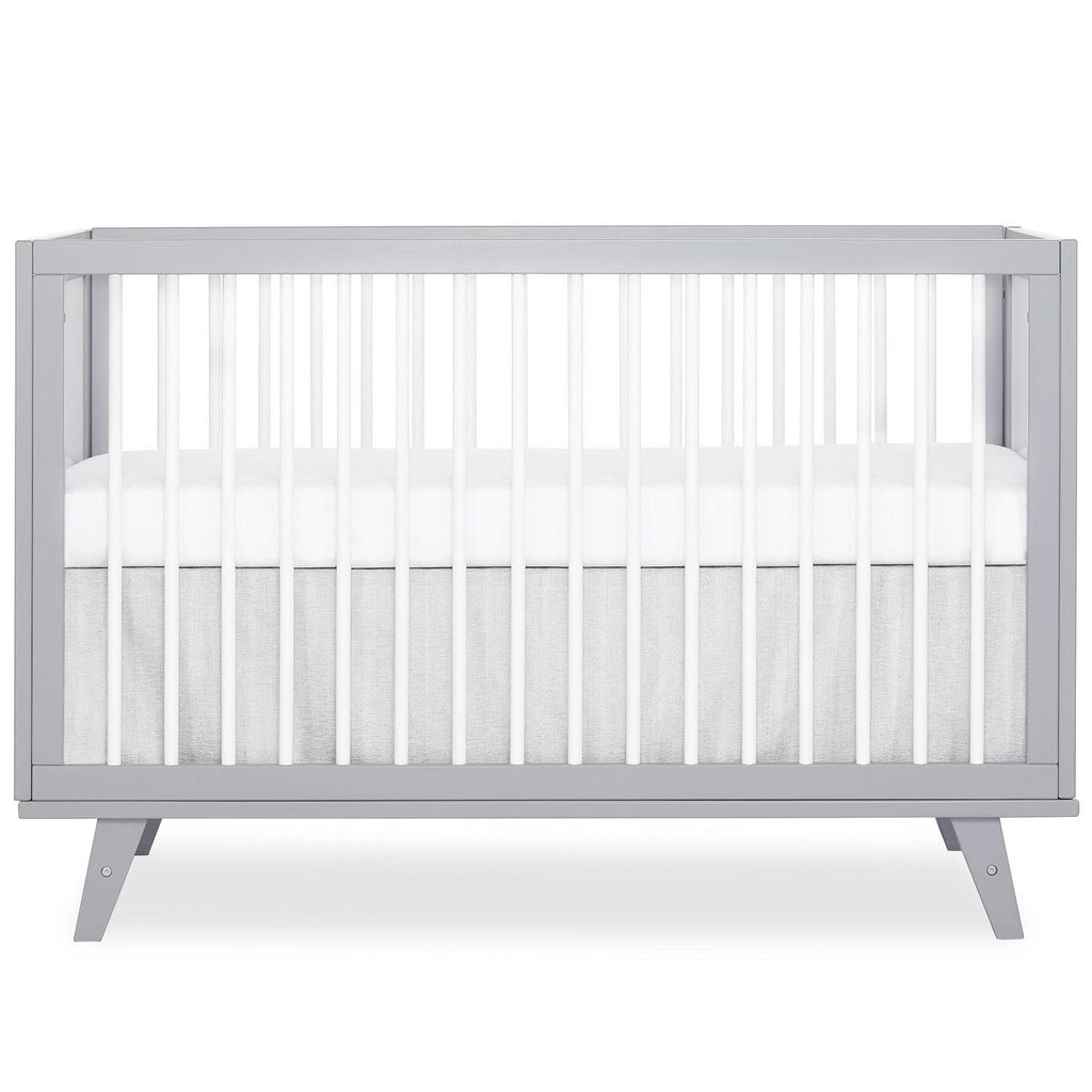 Dream On Me Carter 5-in-1 Full Size Convertible Crib. Grey and White