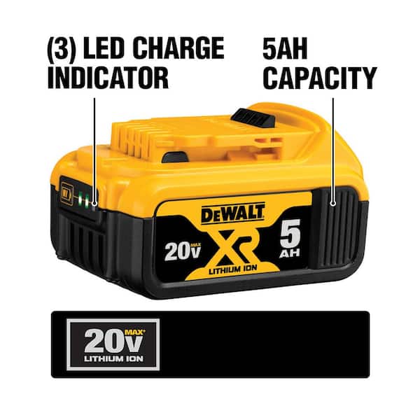20V MAX XR Cordless Brushless 1/2 in. Drill/Driver with (1) 20V 5.0Ah Battery, Charger and Bag