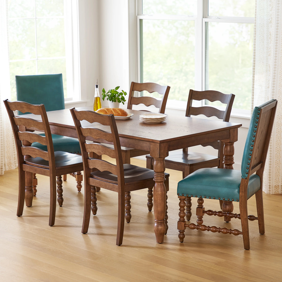 Pioneer Woman Harper Solid Wood Dining Chairs, 2 Pack, White
