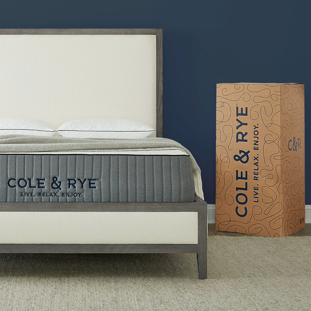 Cole & Rye ArticSky 12" Premium Hyper Cooling Gel Memory Foam Hybrid Mattress with Bonus Pillows, Queen