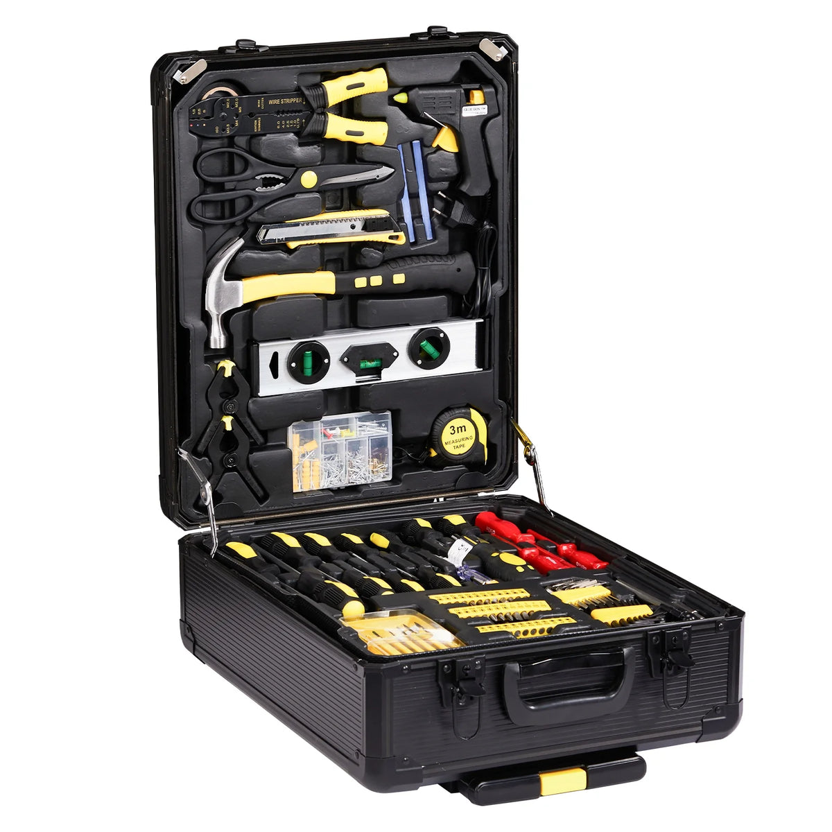 UBesGoo 799 Pcs Tool Set, Household Repair Hand Tool Kit, Mechanics Tool Kit, with Trolley Case, Silver