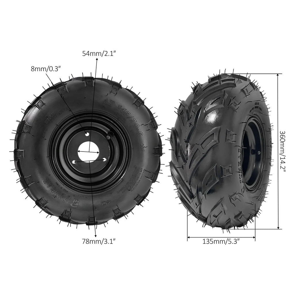 Rear Differential Axle Kit 48V 1000W Electric Motor Controller Battery Hydraulic Brake 145/70-6 Wheels Tires DIY Parts For Go Kart Golf Cart ATV Quad Buggy Trike Tricycle 4 Wheeler (30" Axle)