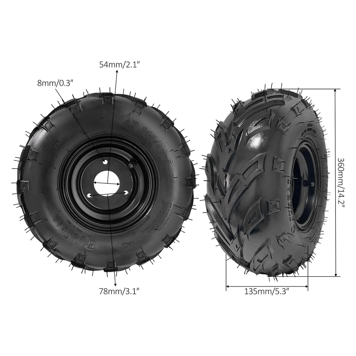 Rear Differential Axle Kit 48V 1000W Electric Motor Controller Battery Hydraulic Brake 145/70-6 Wheels Tires DIY Parts For Go Kart Golf Cart ATV Quad Buggy Trike Tricycle 4 Wheeler (30" Axle)