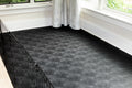 G-Floor 7.5' x 17' Vinyl Levant Pet Friendly Carpet Protector for Dogs & Cats - Midnight Black
