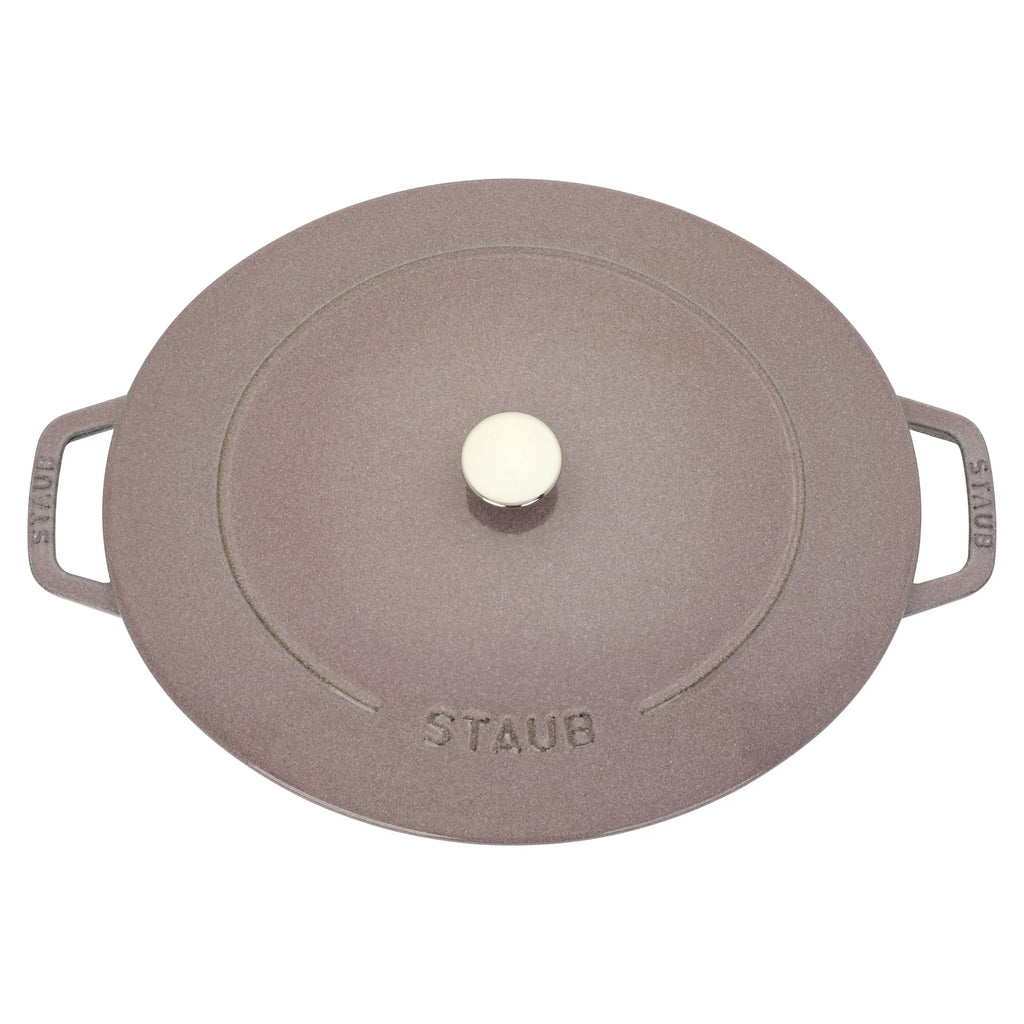 Staub Cast Iron 6.25-qt Shallow Oval Dutch Oven - Citron