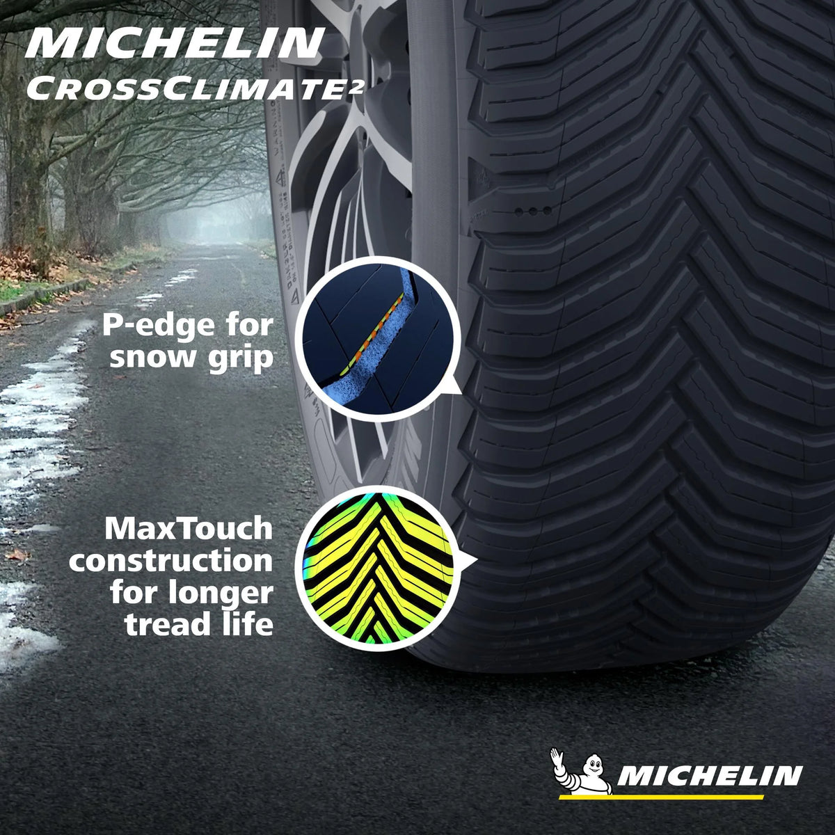 Michelin CrossClimate 2 235/45R20 100H XL All Weather Performance Tire