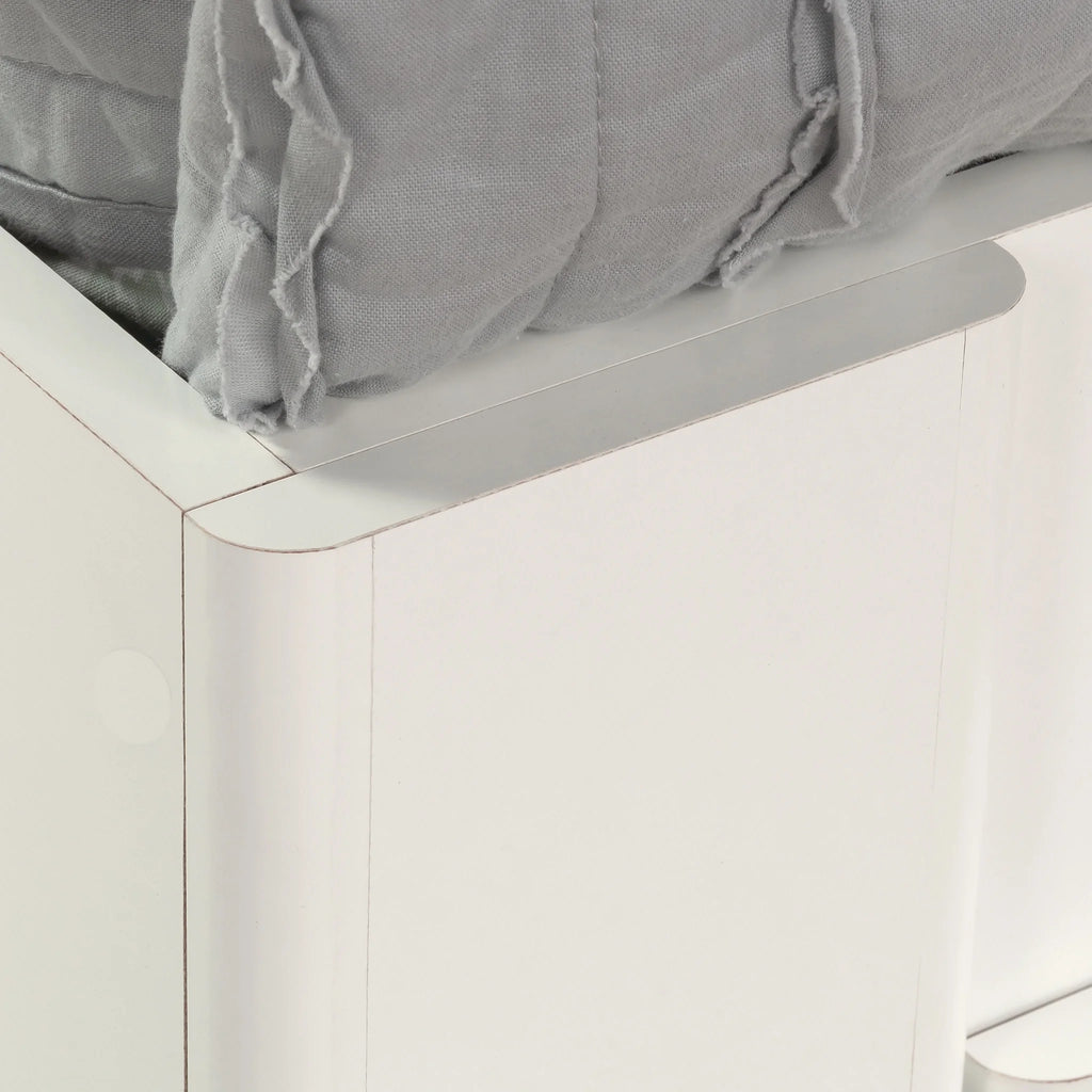 Sauder Beginnings Twin Platform Bed, Soft White Finish