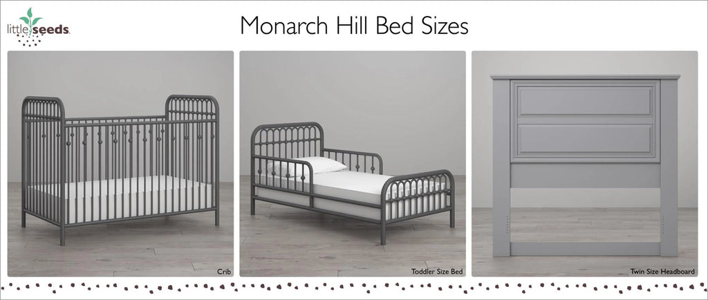 Little Seeds Monarch Hill Ivy Metal Toddler Bed, Gold