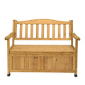 Zimtown Outdoor Storage Bench Deck Box for Patio Furniture, Front Porch Decor,Yellow