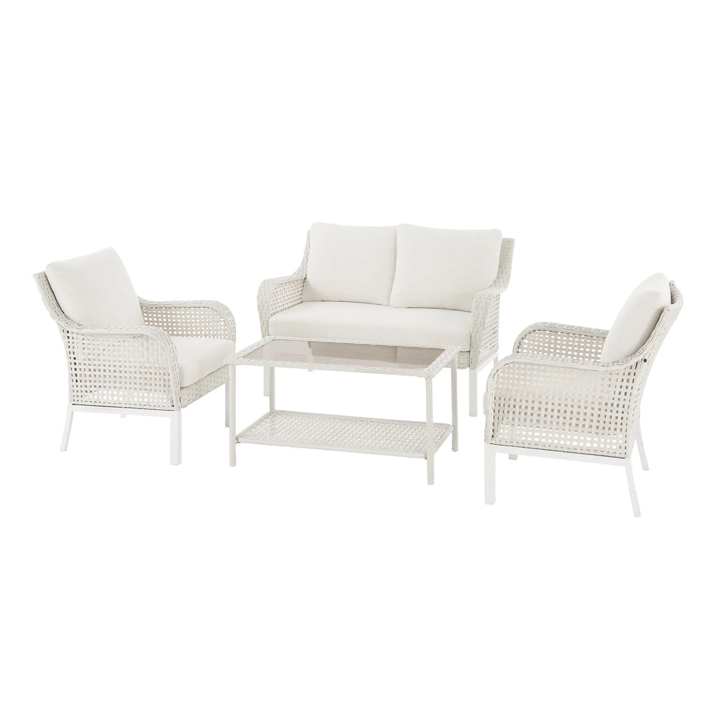 Mainstays Tuscany Ridge 4-Piece Conversation Set, Red