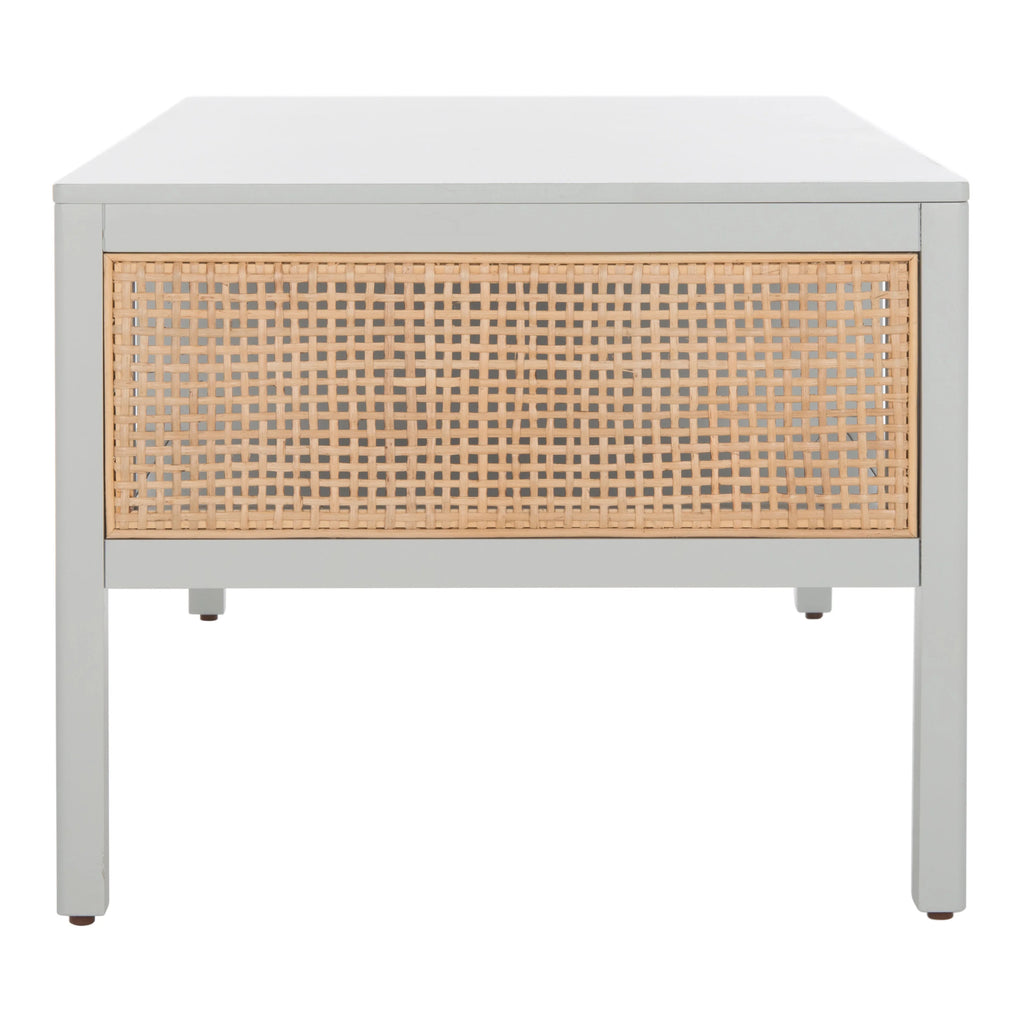 SAFAVIEH Miya Solid 2 Shelf Coffee Table Wood, Natural