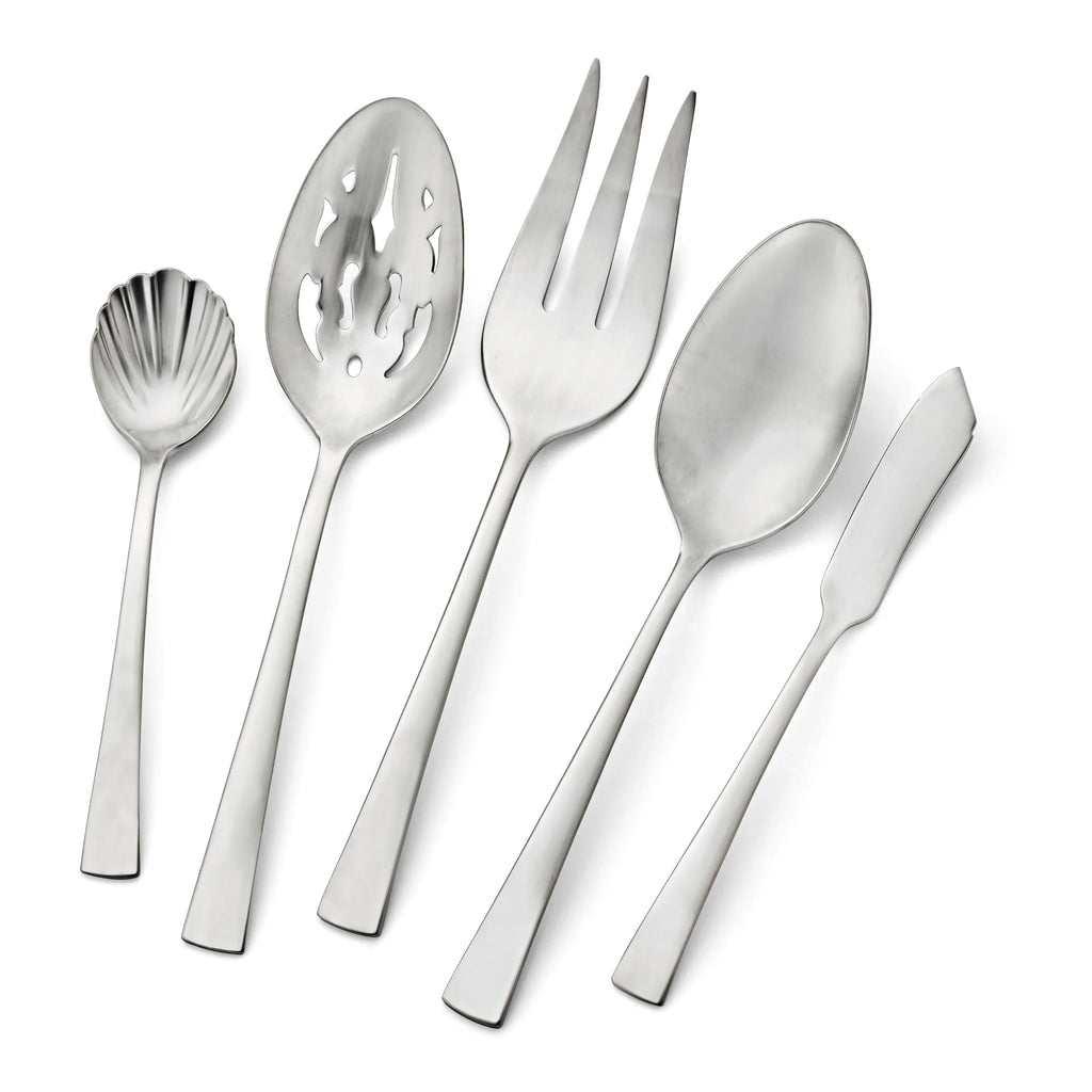 ZWILLING Bellasera (matte finish) 45-pc Satin Flatware Set, 18/10 Stainless Steel, Satin Finish (not polished)