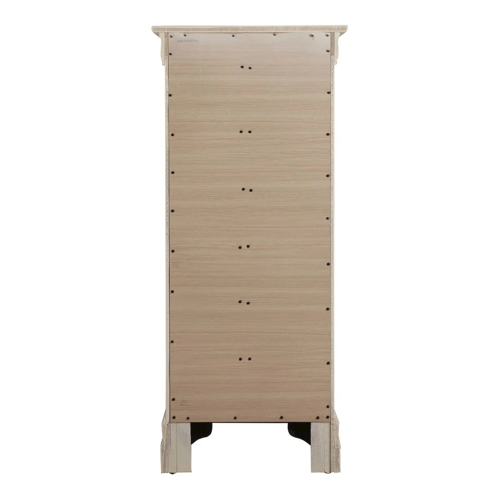 Glory Furniture Louis Phillipe 7 Drawer Lingerie Chest in Cherry