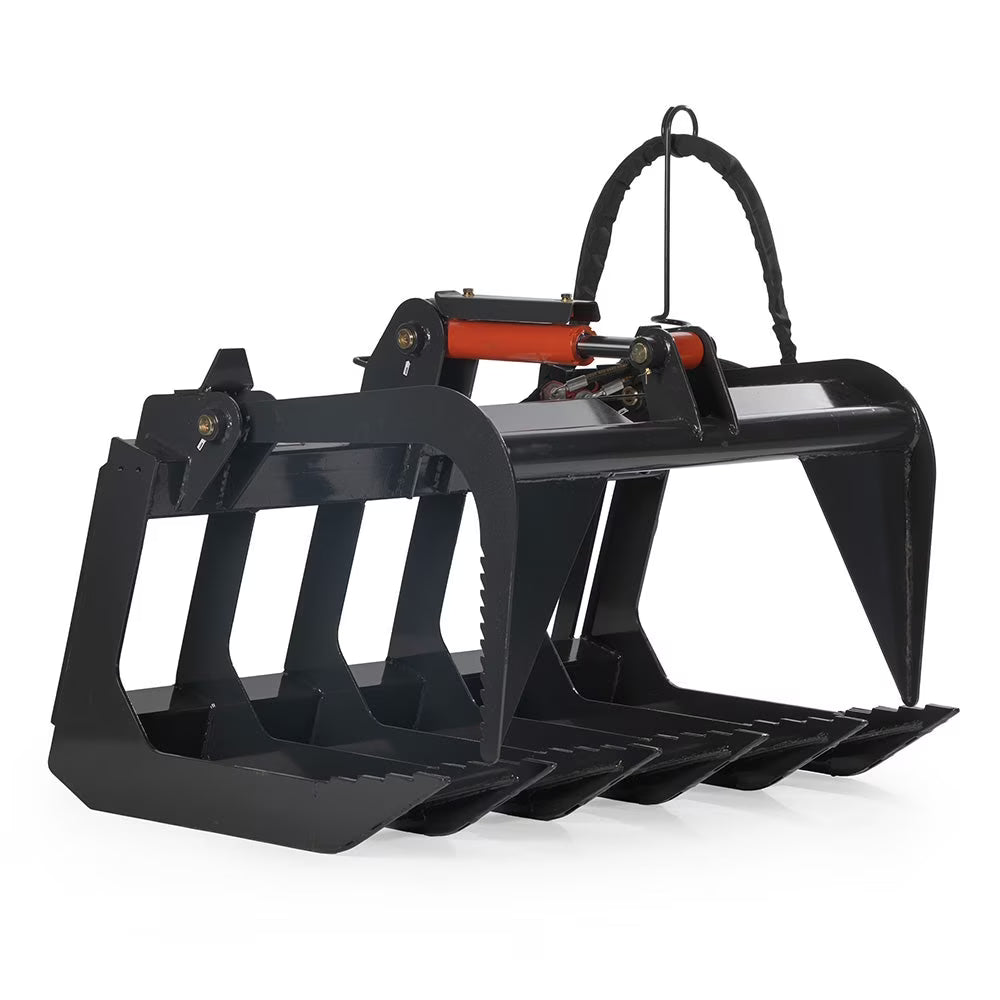 Titan Attachments 48" Grade 50 Economy Series Root Grapple Bucket, SSQA Quick Tach Connection