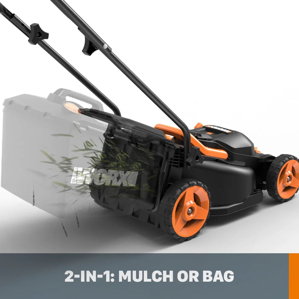 Worx WG779 40V Power Share 4.0Ah 14" Cordless Lawn Mower (Battery and Charger Included)