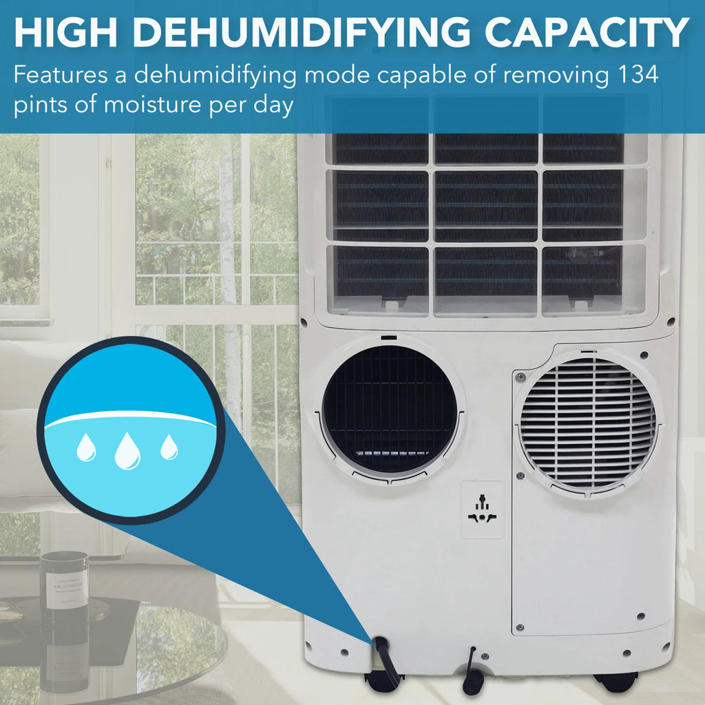 Whynter 14000 BTU Air Conditioner, Dehumidifier, Heater and Fan with HEPA and Carbon Filter for 500 sq ft