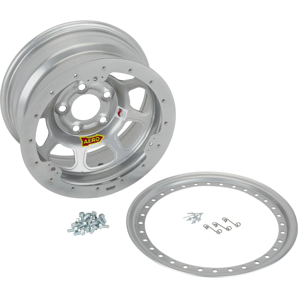 AERO 53 Series 15 x 8 Black IMCA Certifed Wheel w/ Beadlock, 3 Offset