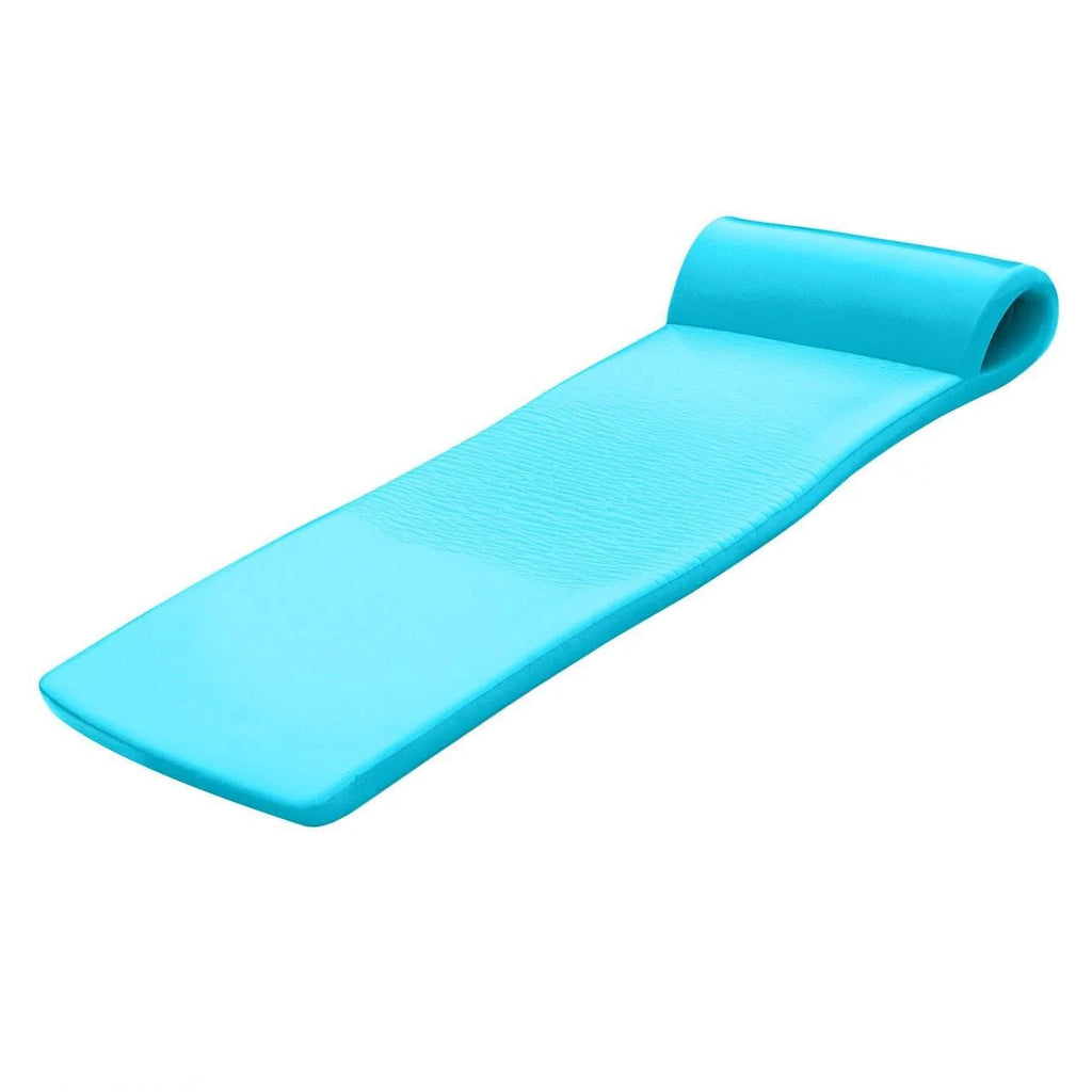 TRC Recreation Sunsation 1.75" Thick Foam Pool Float Lounger w/ Headrest, 2 Pack, Teal