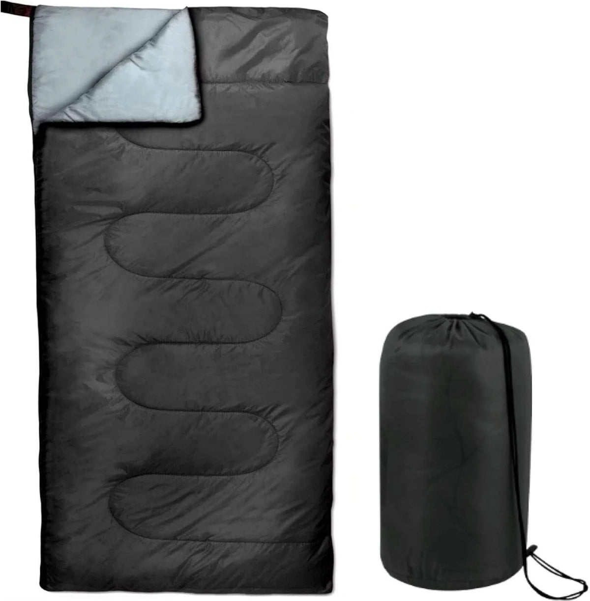 10 Pack Bulk Wholesale of Cold Weather Envelope Sleeping Bags for Adults, Kids, Homeless, Camping, Indoors, Outdoors - 10 Count Sleeping Bags in Black, Navy Blue, Forest Green, Red - 71"L x 30"W