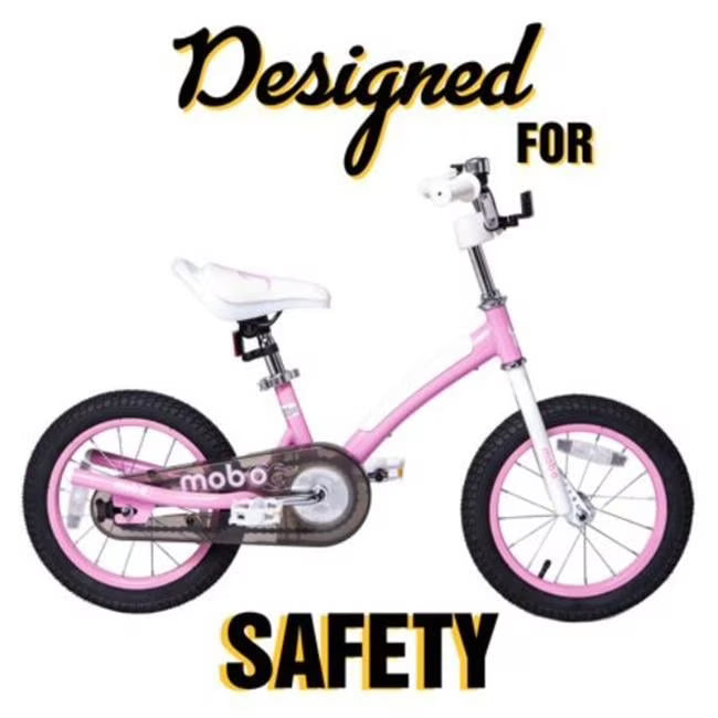 Mobo First Boy's 14" Kids Bike, Ages 3-5 Years Old, Red