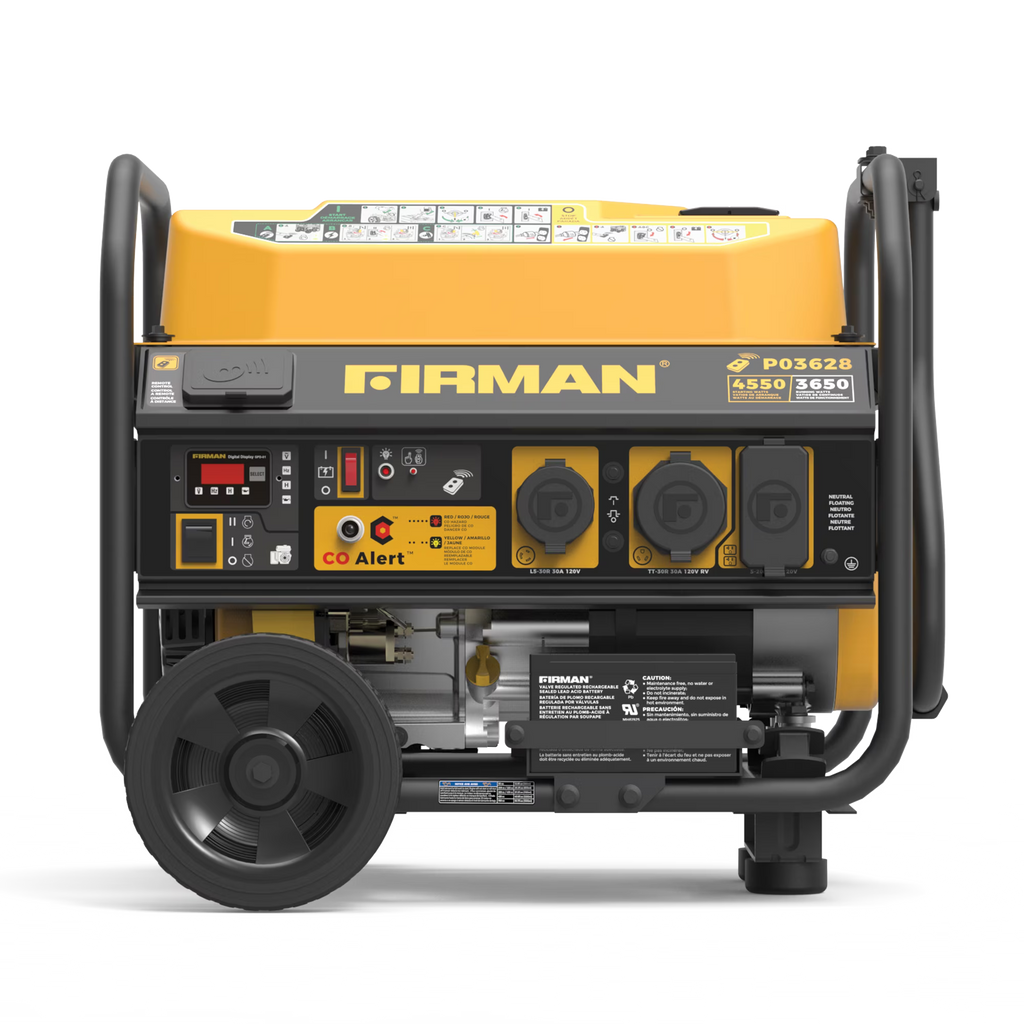 FIRMAN P03628 4550/3650 Watt Portable Gas Generator, Remote start & CO Alert