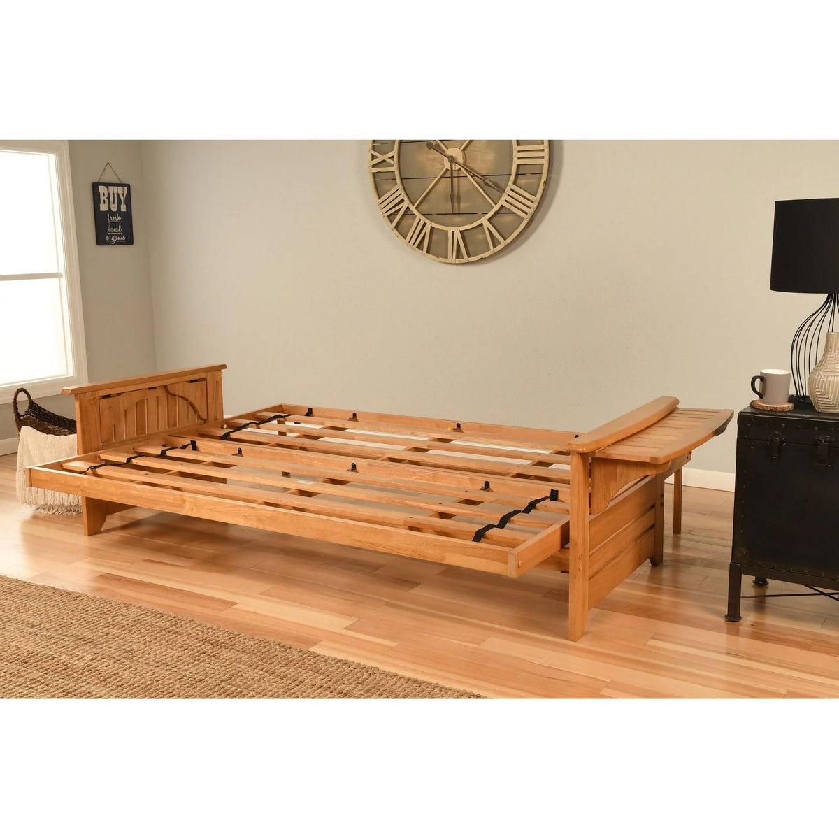 Somette  Phoenix Queen-size Futon Frame in Butternut Finish