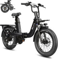 Electric Bike for Adults with 1500W Peak Motor,80Miles Max Range,7 Speed Gear,750WH Detachable Battery,Folding Ebike with 20'' Fat Tire��Full Suspension UL Certificated Bicycle
