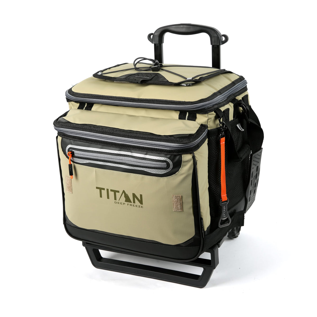 Arctic Zone? Titan Deep Freeze? 60(50+10) Can/40 Quart Wheeled Cooler - Process Blue