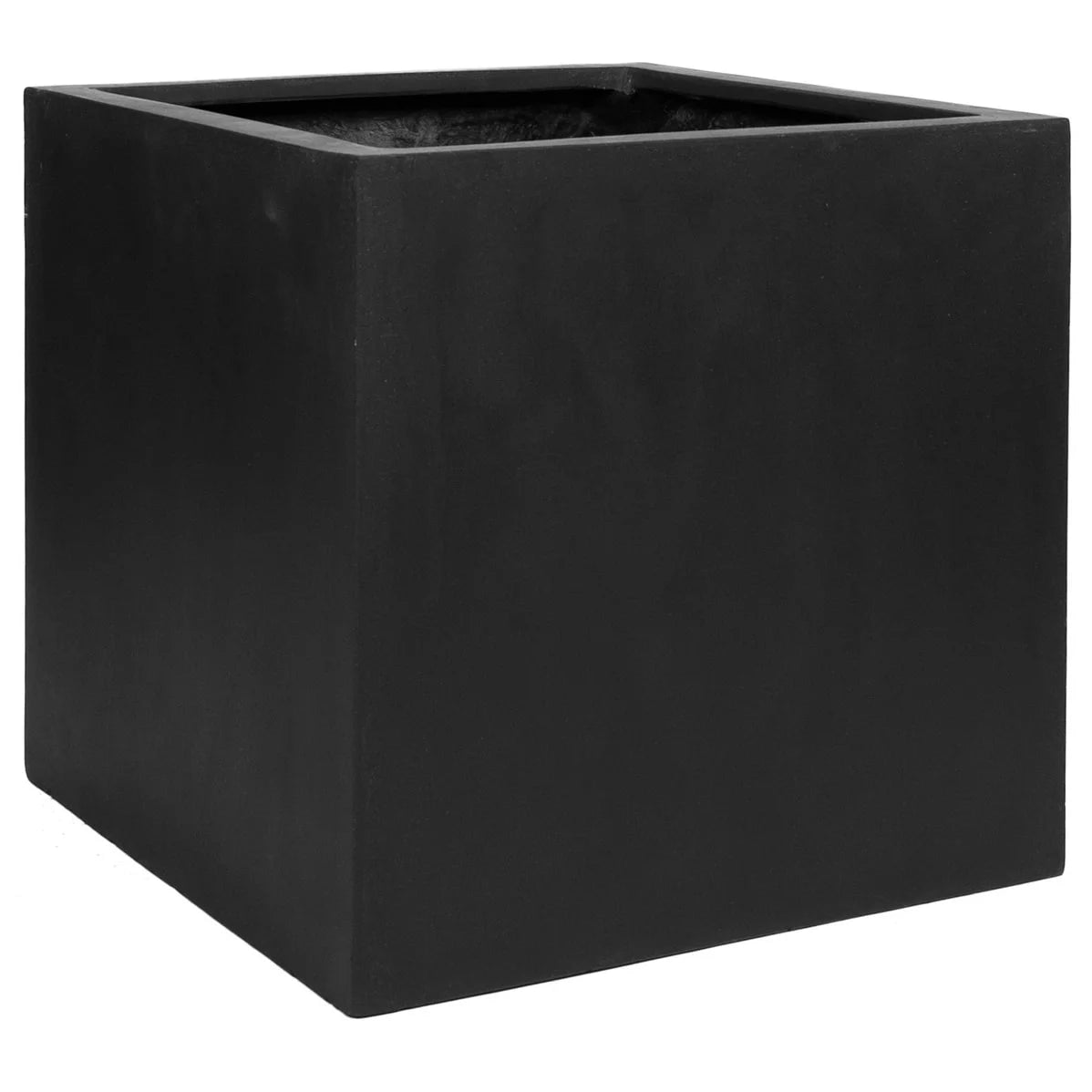 Pottery Pots Natural Block Square Planter Pot Indoor Outdoor Fiberstone Planter Box 24-in- Extra Large - 24" Grey