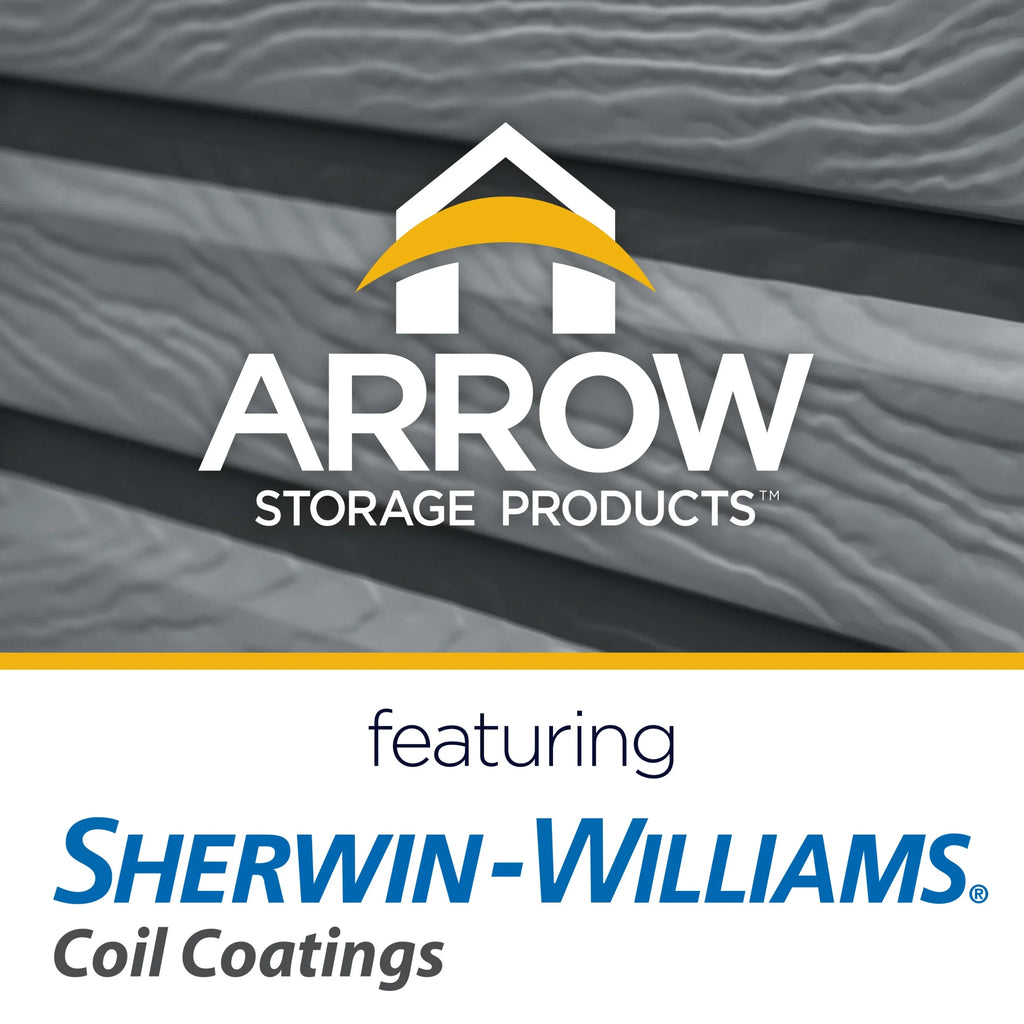 Arrow Select Steel Storage Shed Steel Storage Shed, 6x5, Charcoal